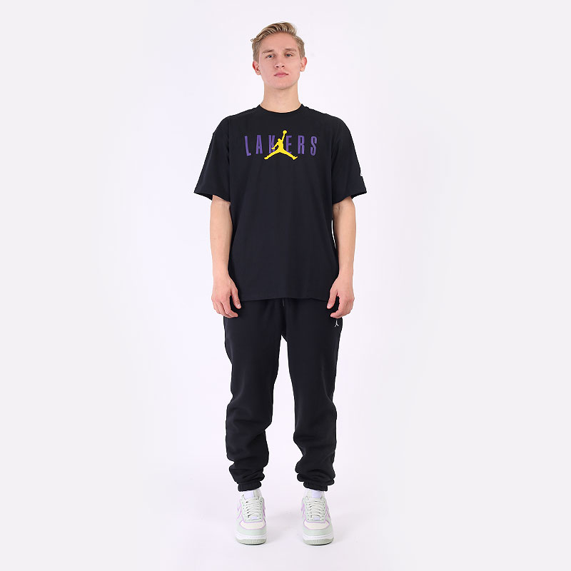 мужская черная футболка Jordan  Los Angeles Lakers Courtside Statement Tee DA6512-010 - цена, описание, фото 6